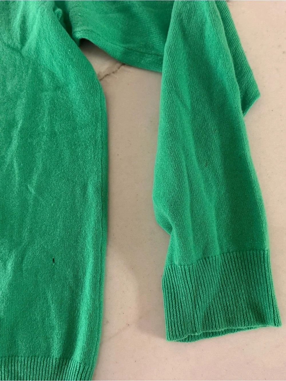 Polo Ralph Lauren Sweater Mens XL Green V-Neck 100% Cashmere
